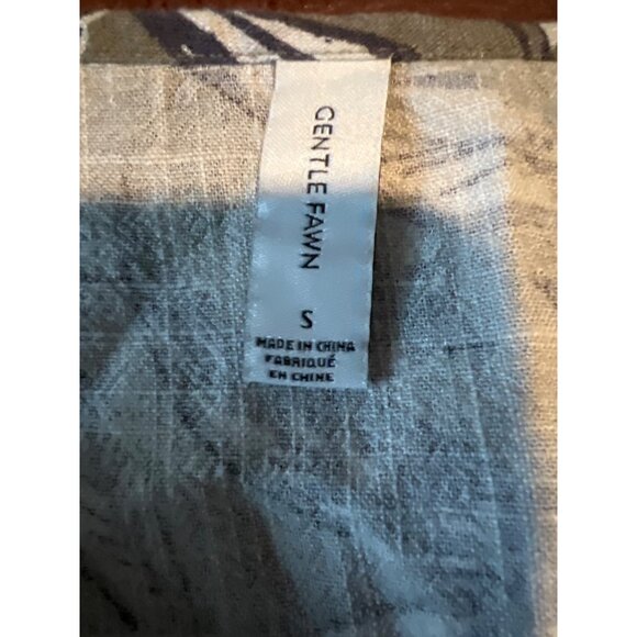 Gentle Fawn Womens Floral Print Spaghetti Strap Dress S linen - Picture 3 of 8